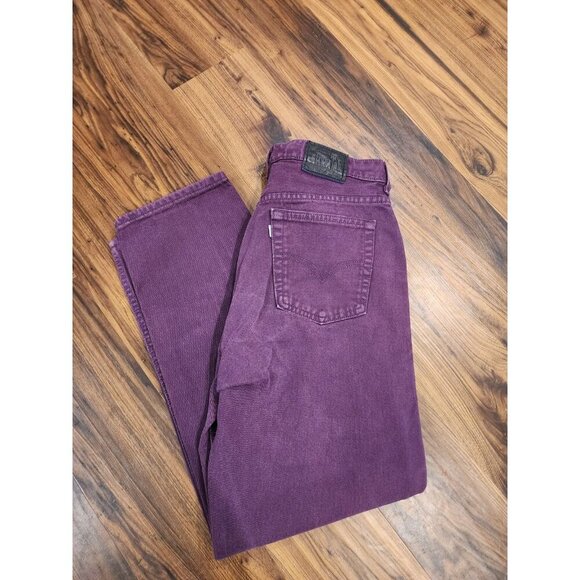 VTG Y2k Levi's Silvertab Loose Fit Jeans High Rise Misses Juniors Sz 13 Purple - Picture 1 of 9